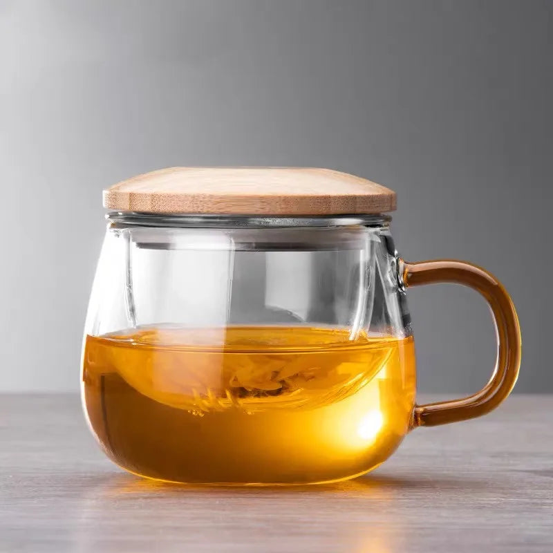 Tea Infuser Cup - Bamboo Lid