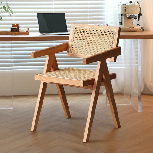 Wooden Armrest Dining Chairs