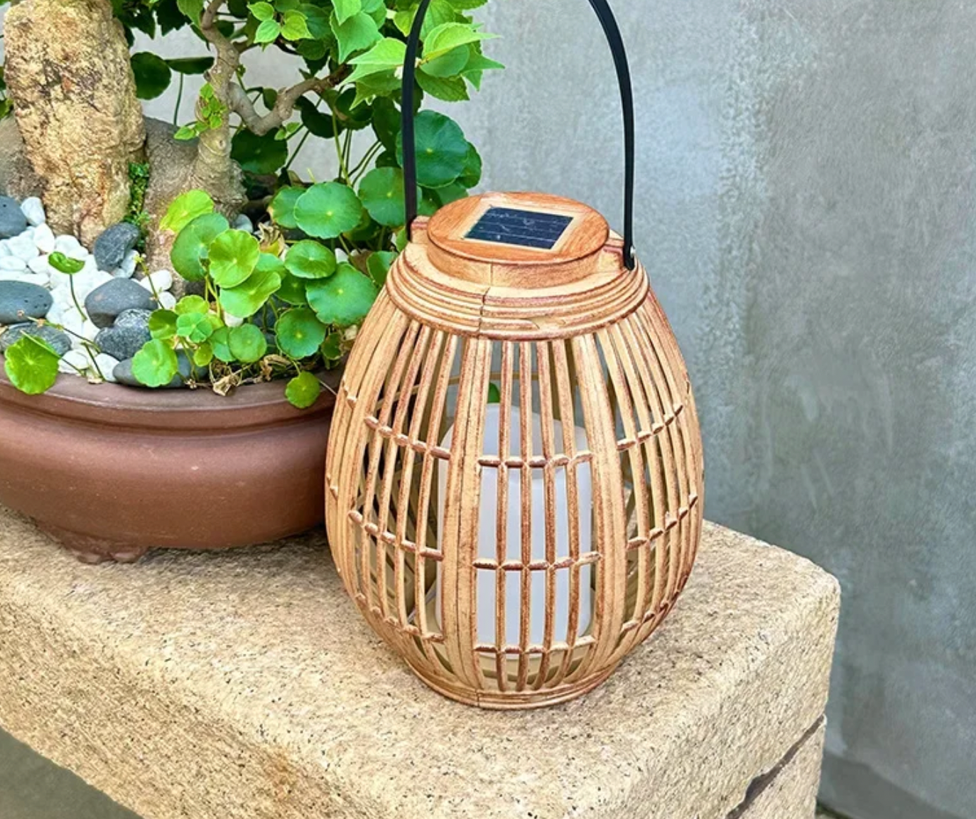 Solar Bamboo Lantern