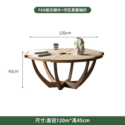 Wooden Rattan Table / Sofa