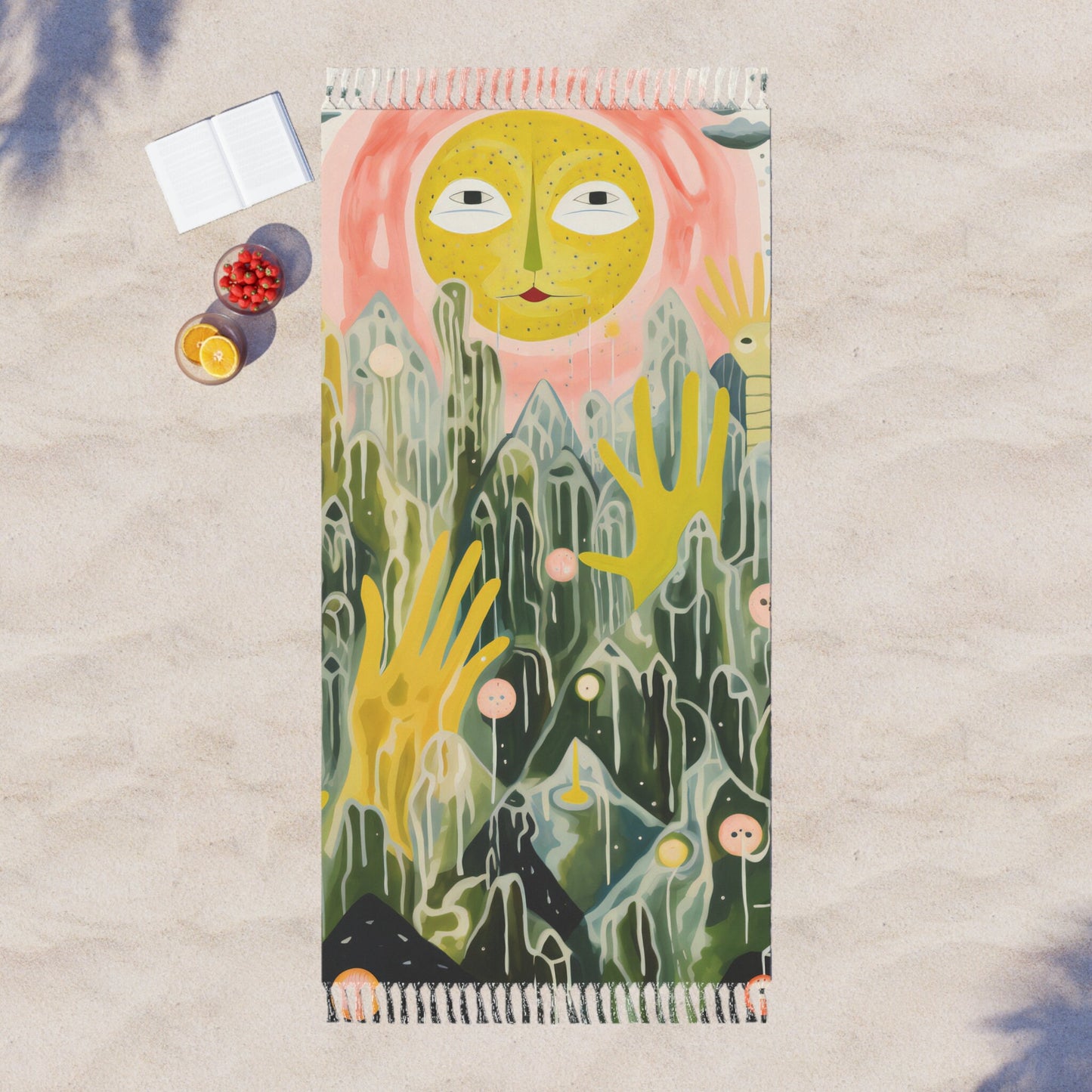 Solar Loving • Stylish Beach Cloth and Picnic Blanket Towel • Unique Picnic Blanket • Beach Cloth • Perfect Beach Gift • Beach Towel