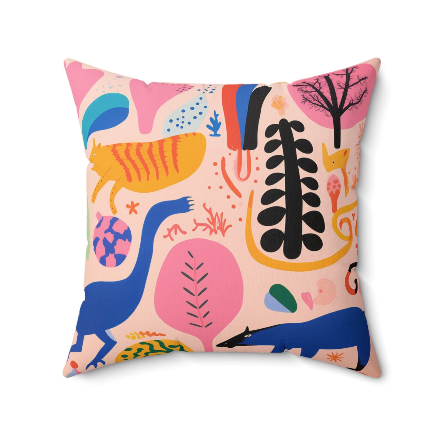 Pillow • Artistic Cushion Home Decor Couch Spun Polyester Square • Homedecor Accessory • Tropical Holiday